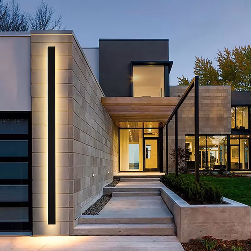 Luminaria de pared exterior LED, moderna, impermeable IP65