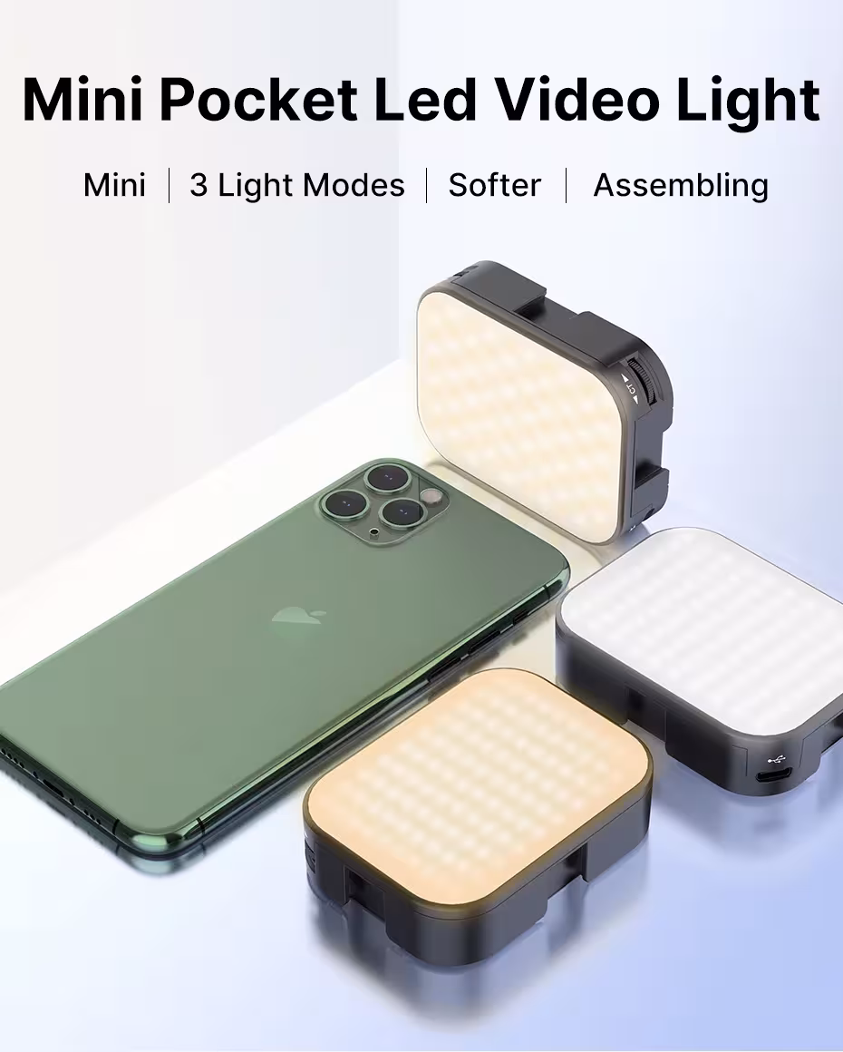 LED video šviesa vlogėjimui