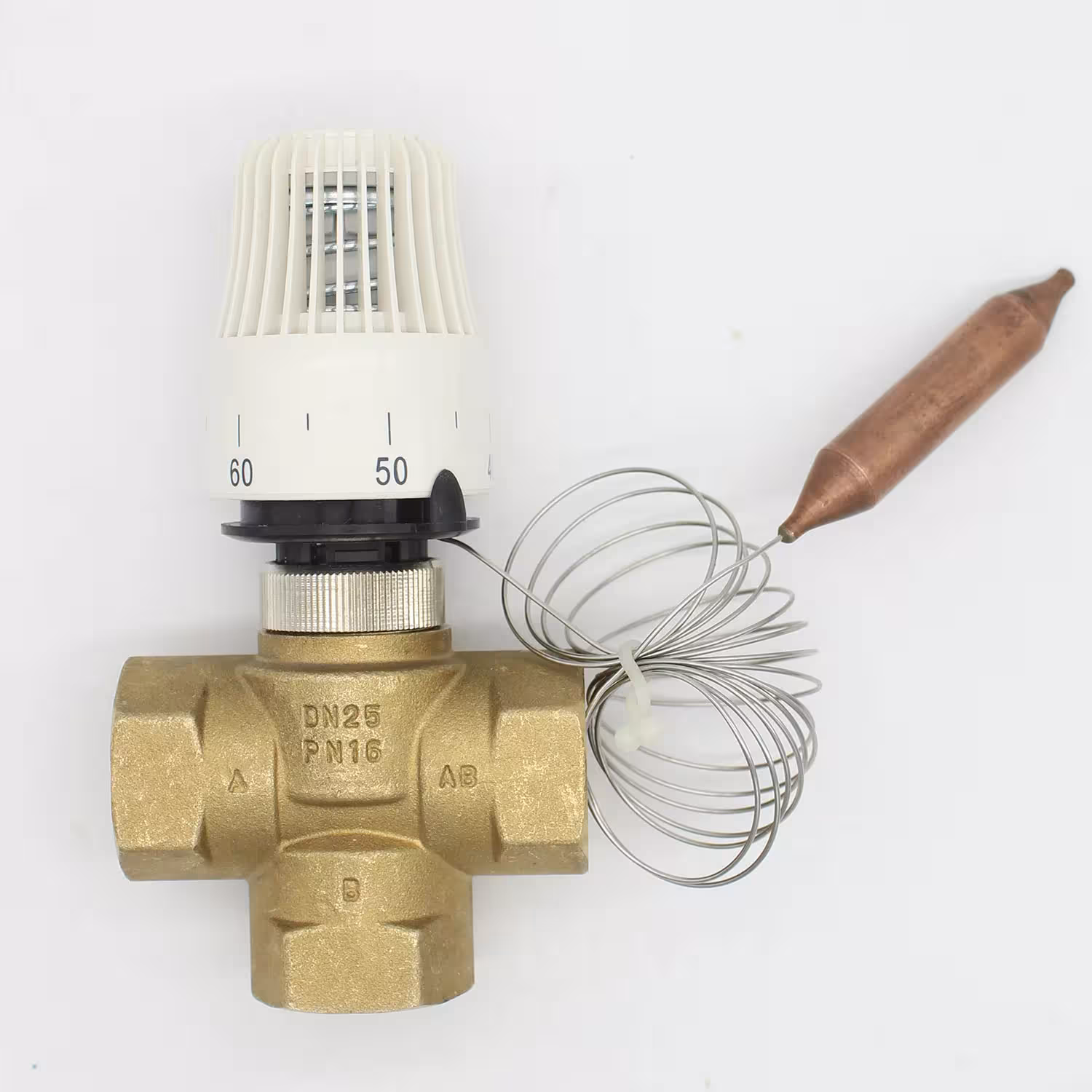 Válvula termostática de radiador para calefacción por suelo radiante de bajo consumo M30*1.5 con control remoto
