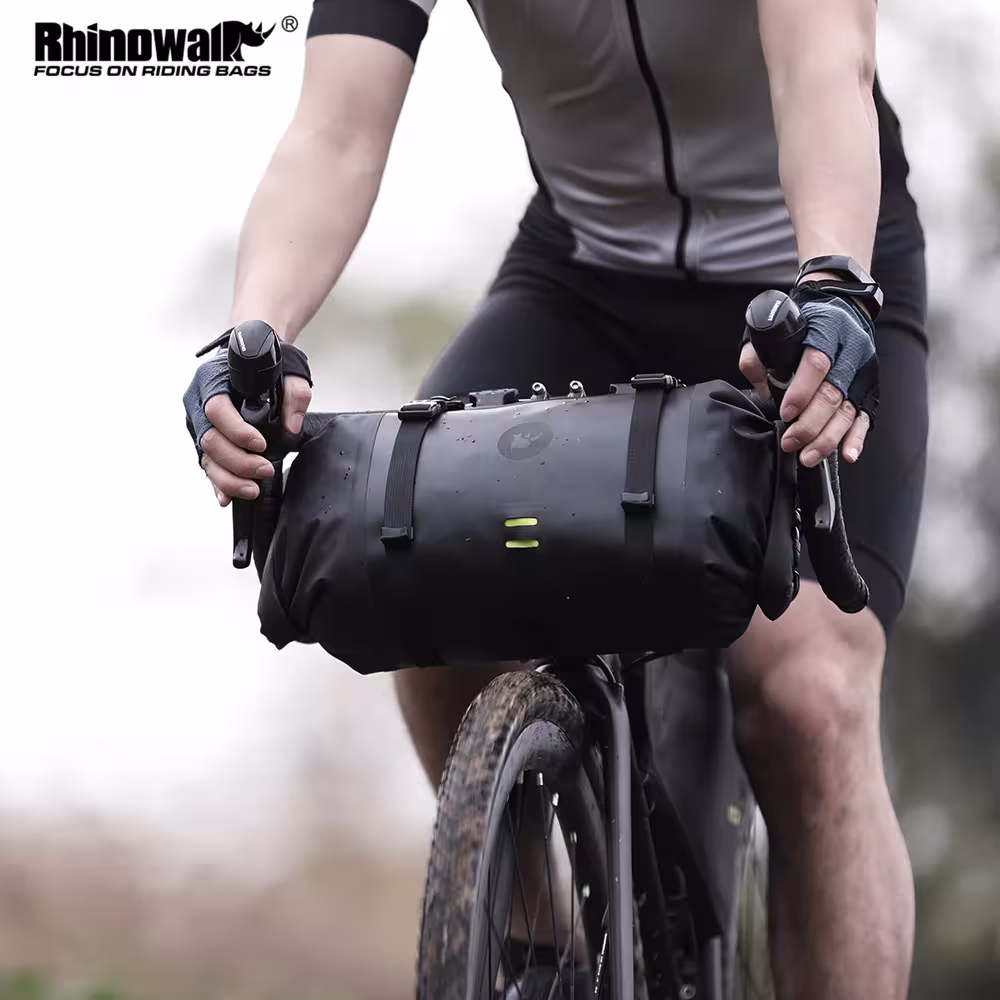 Borsa da bici Rhinowalk impermeabile per telaio anteriore MTB zaino portaoggetti ad alta capacità