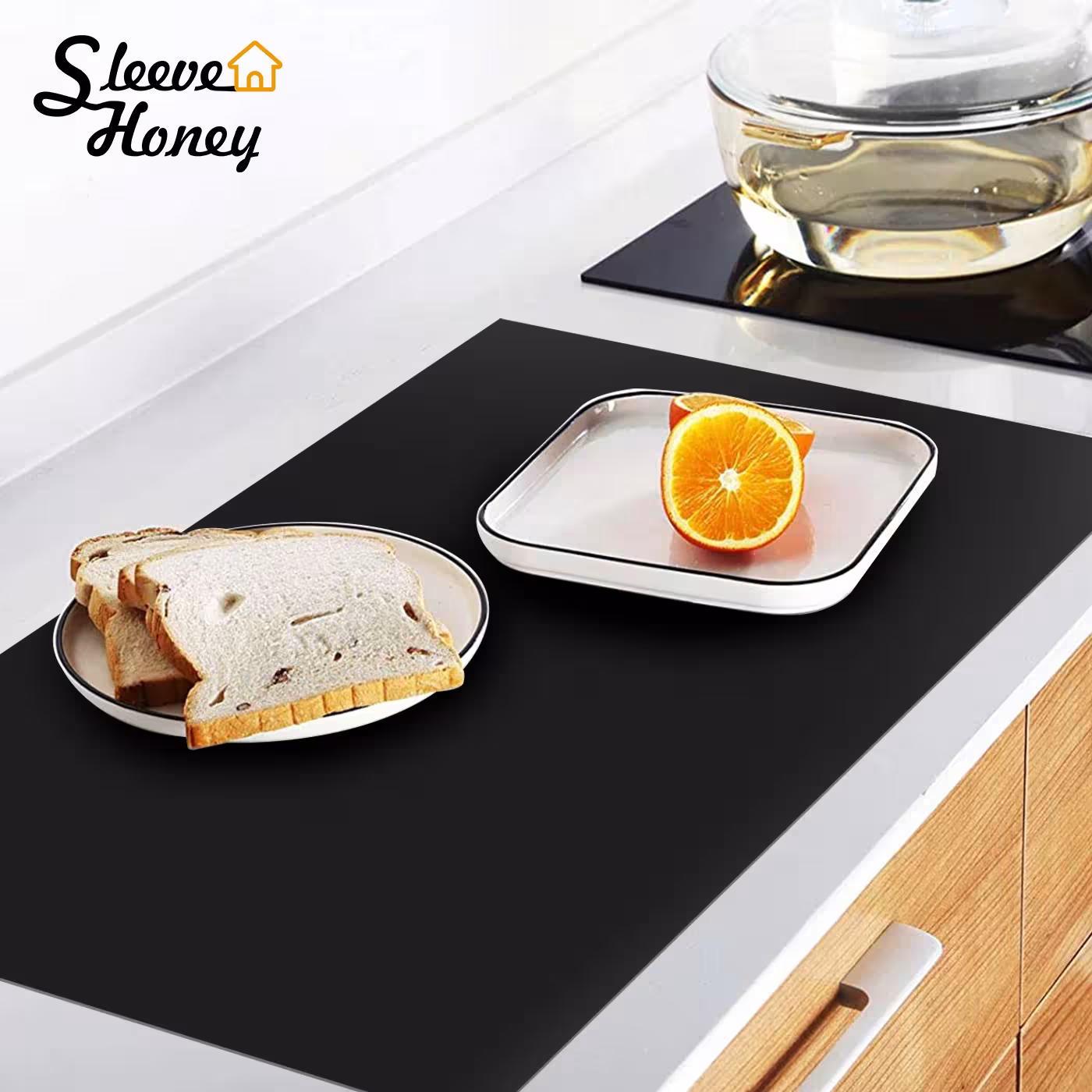 Silicone table guard 60cm Mega size non-slip kitchen tray