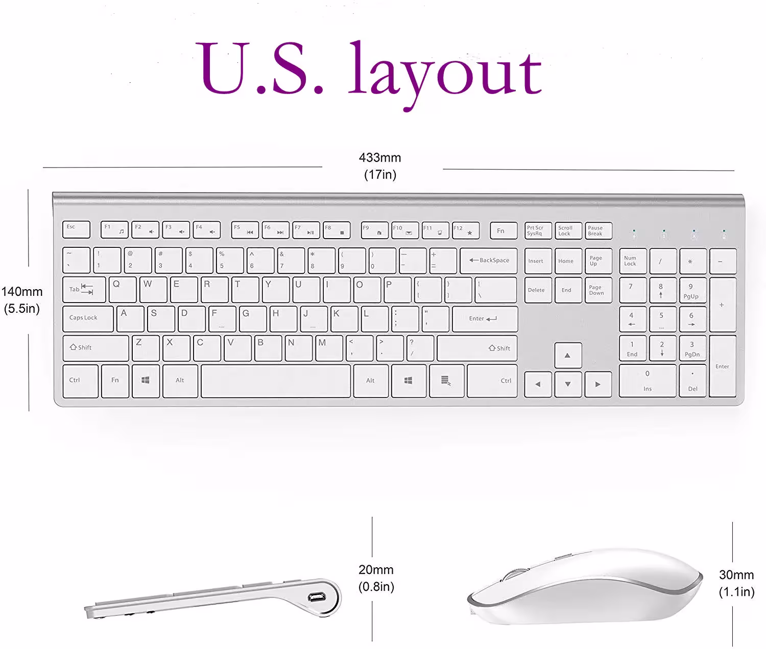 teclado inalámbrico y ratón