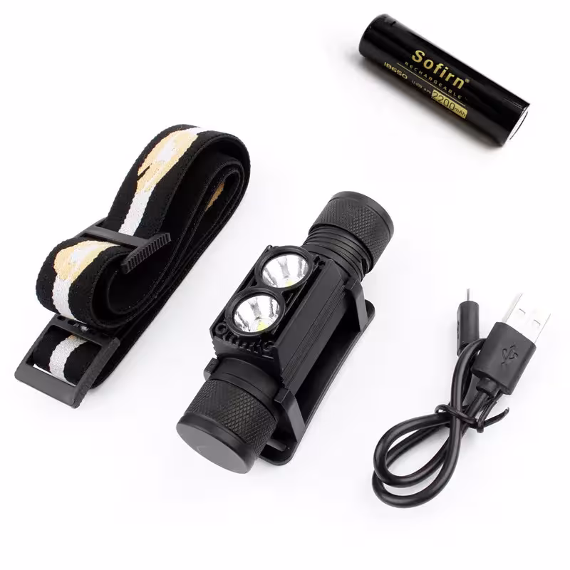 LED flashlight USB rechargeable