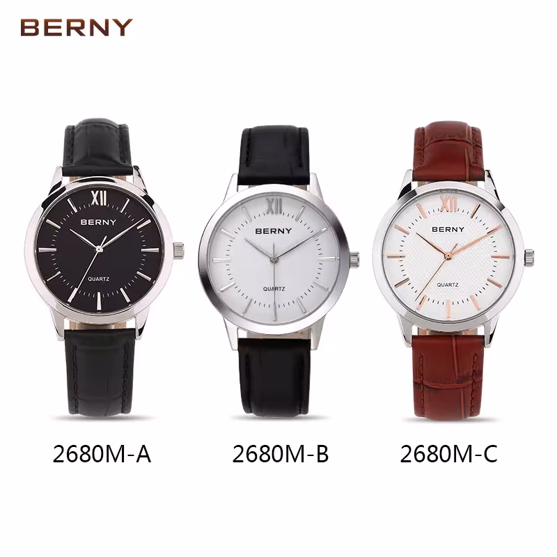 Men's quartz watch, water resistant