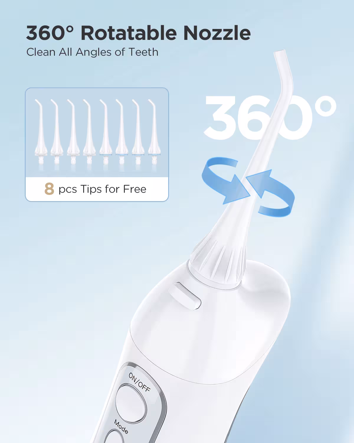 Brosse à dents électrique avec jet d'eau