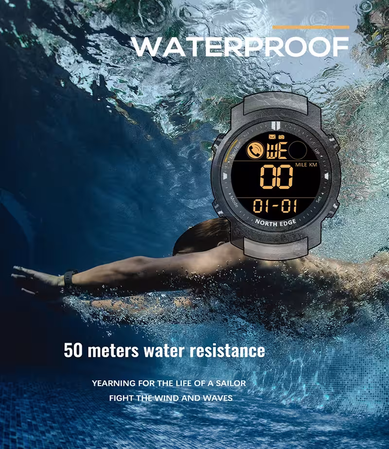 sports watch with heart rate monitor