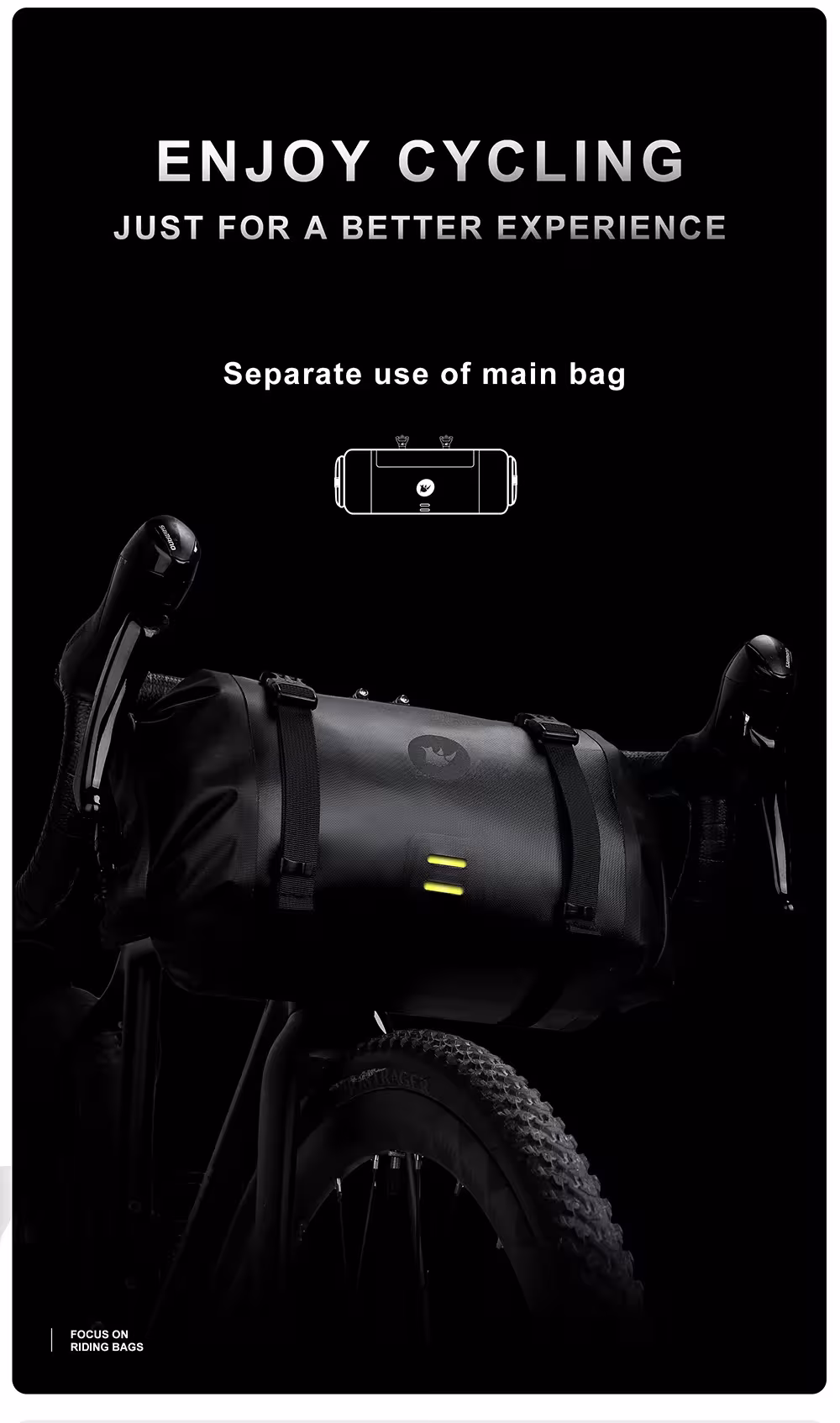borsa anteriore di bicicletta