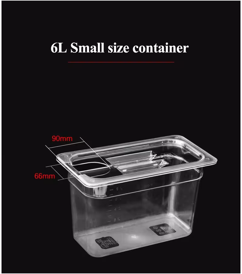 sous vide cooking container