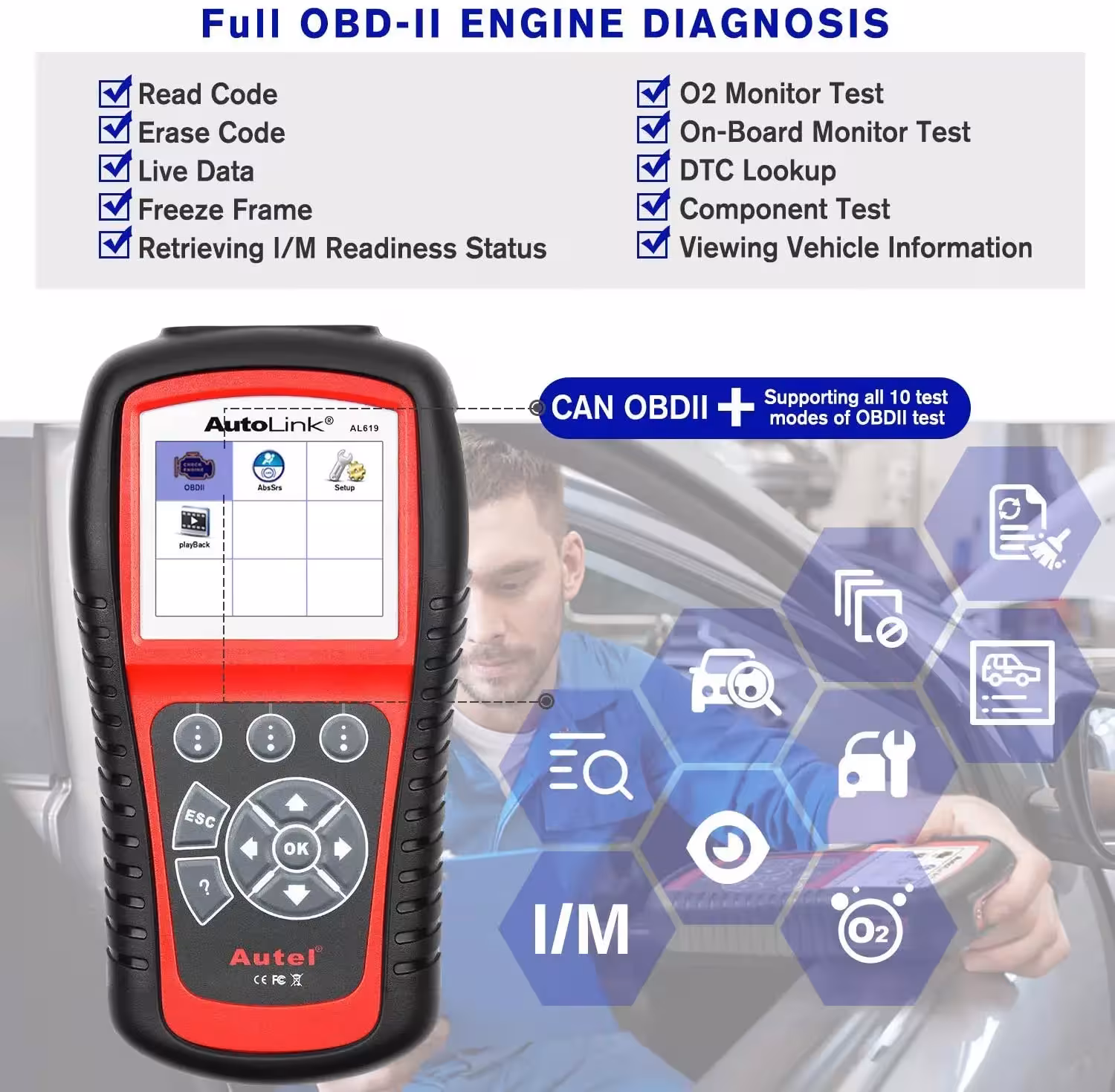 Lecteur de diagnostic OBD2