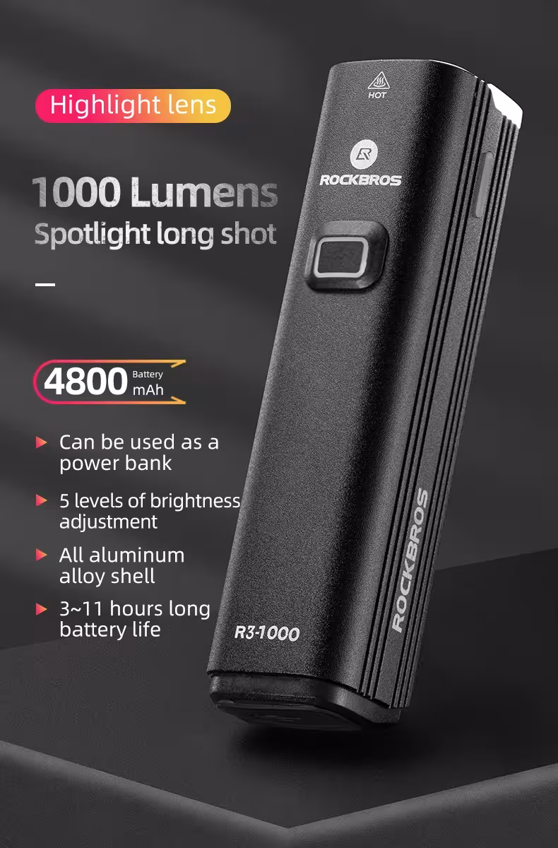bicicletta lampada anteriore LED