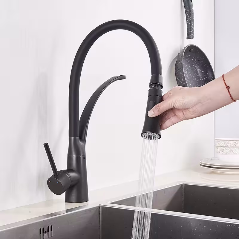 grifo de cocina con manguera