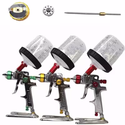 Pistolet de pulvérisation pneumatique professionnel pour peinture, buses 1.3/1.4/1.7mm