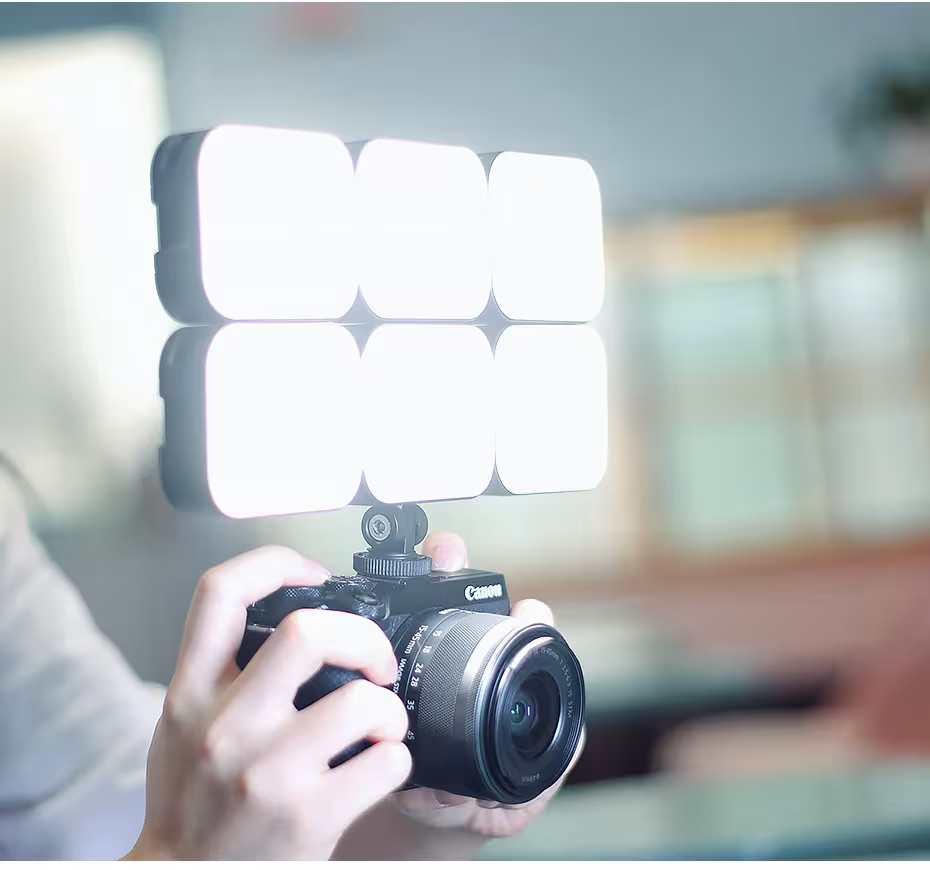 LED video šviesa vlogėjimui