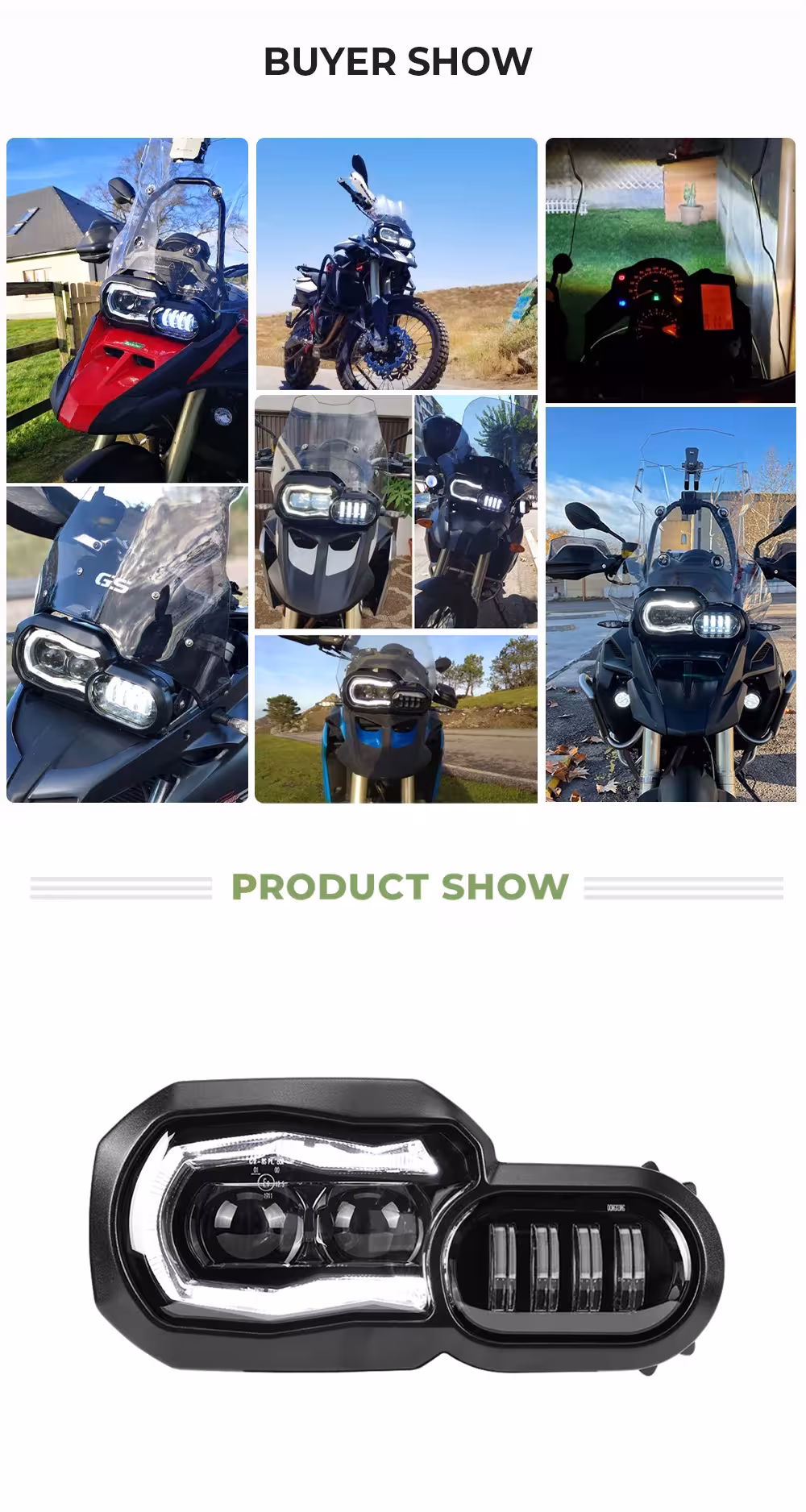 BMW F800GS LED headlight