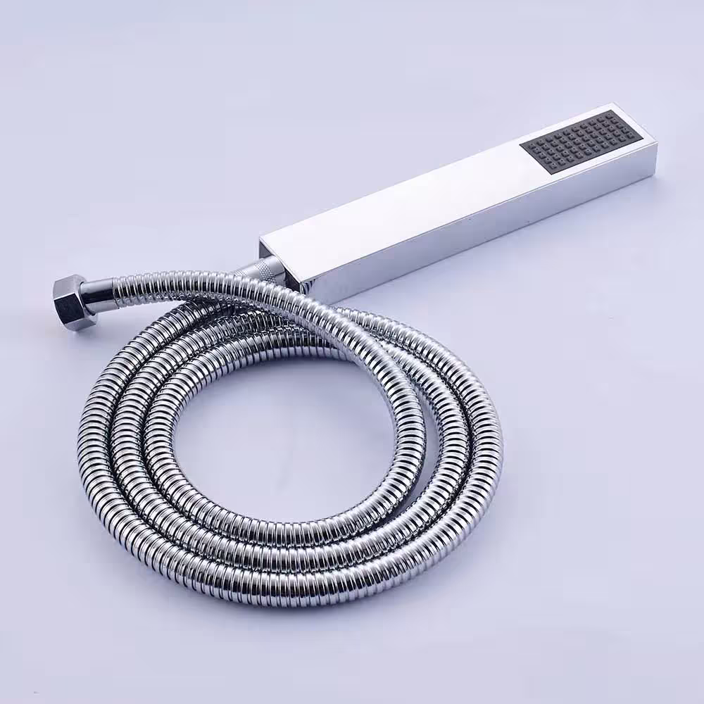 wall-mounted rain shower faucet