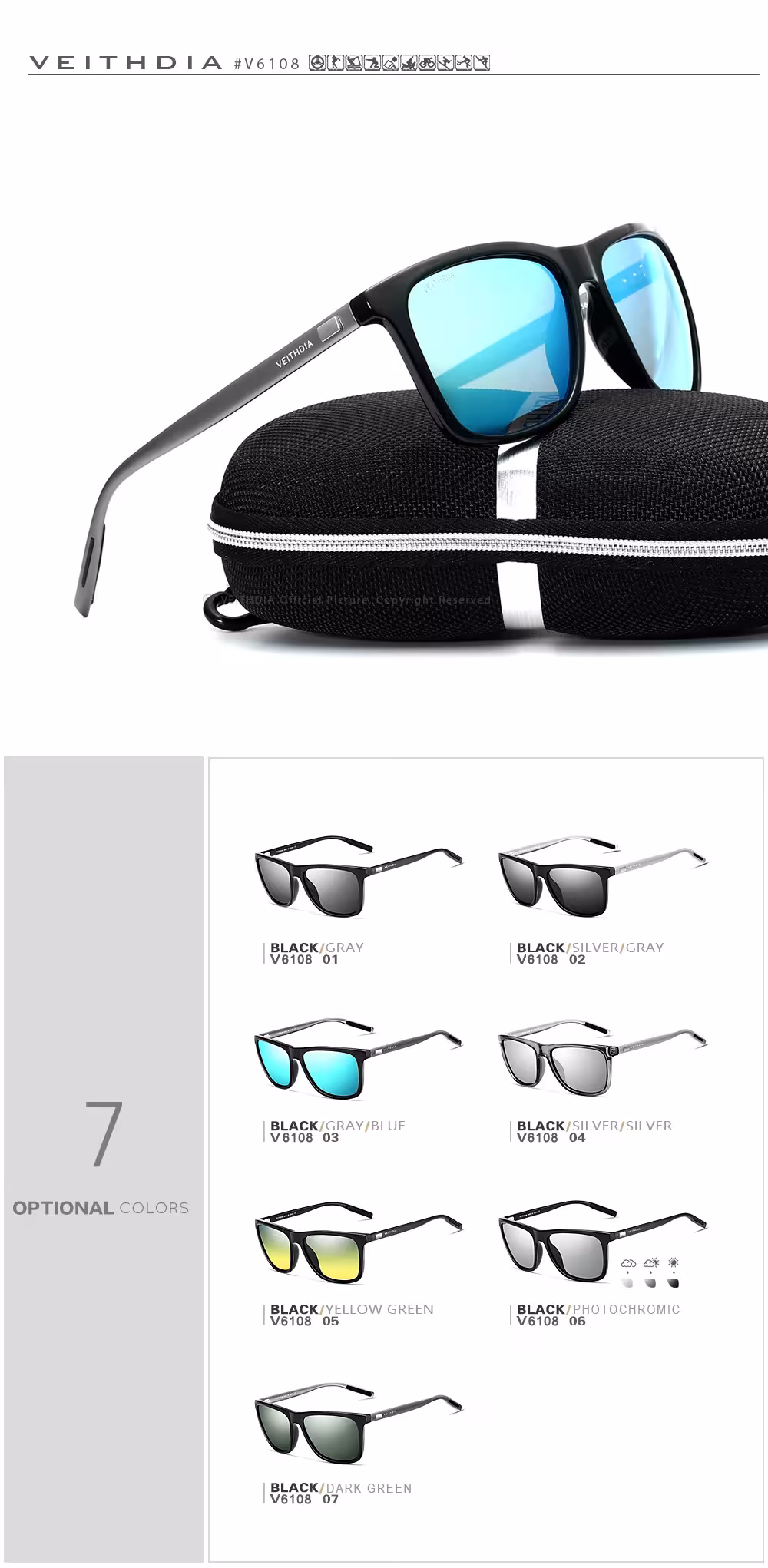 lunettes de soleil pour hommes