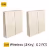2x gold wireless 2 key