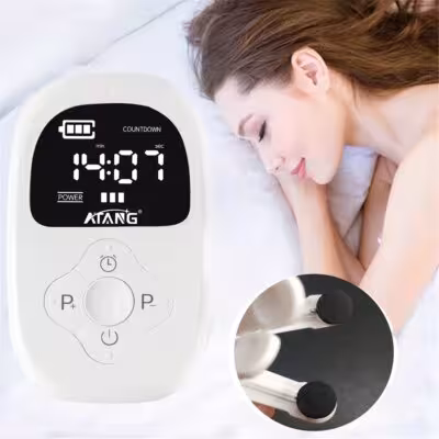 Alpha Stim CES smegenų elektroterapijos įrenginys nuo nemigos depresijos nerimo