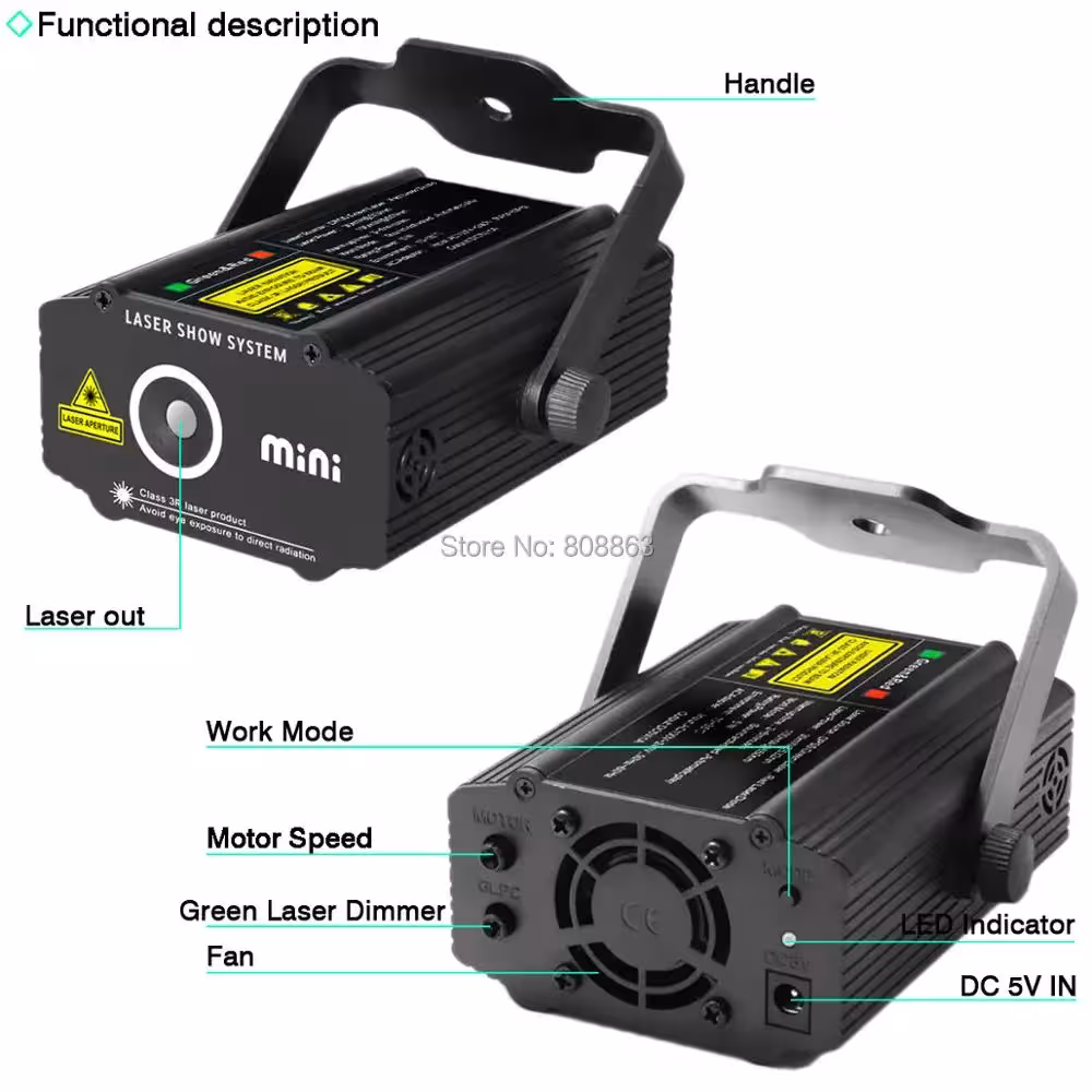 luce laser da palcoscenico per discoteca