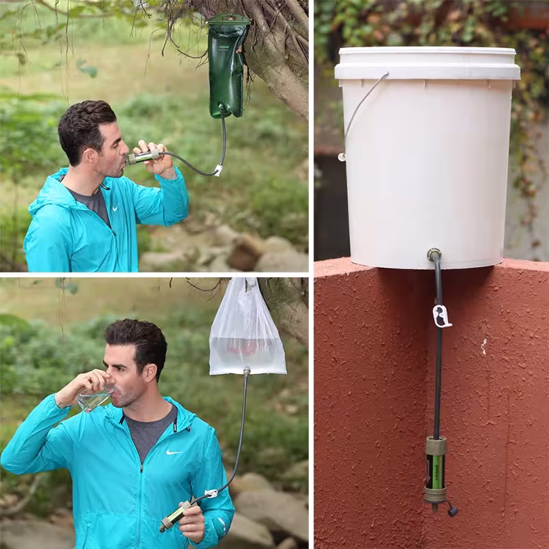 filtración de agua paja