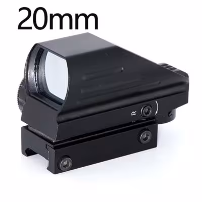 Taktinis reflex raudonas žalias lazeris 4 tinklelio holoGrafinis projektavimo taškinis šaltinis medžioklė 11mm 20mm bėgis