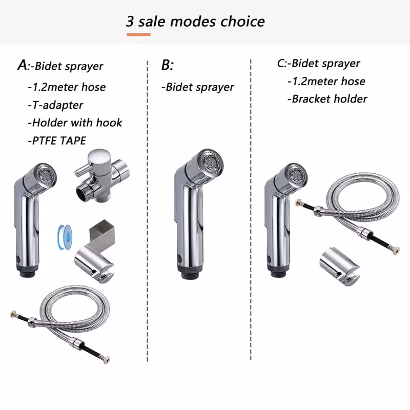 Tuyau flexible pour robinet de bidet.
