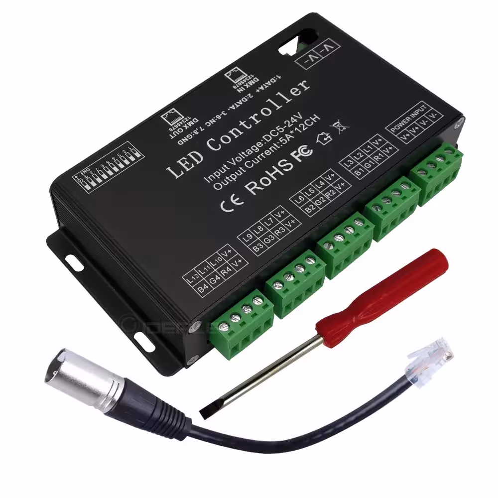 Decodificador DMX para el control LED