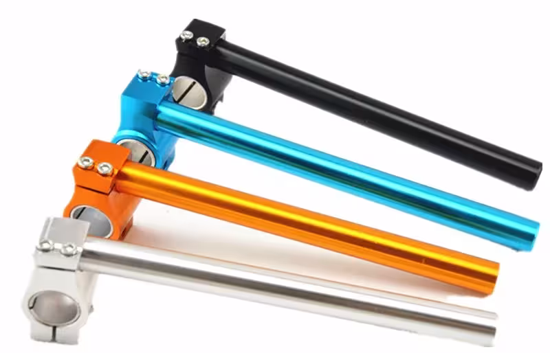 Universal adjustable CNC motorcycle clip-on handlebars