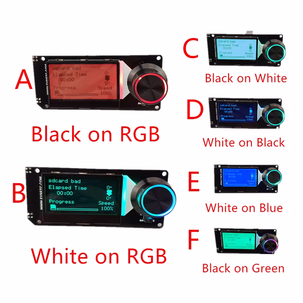 mini 12864 LCD ekranas