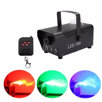 Máquina de humo LED 500W con control remoto para discoteca y celebraciones