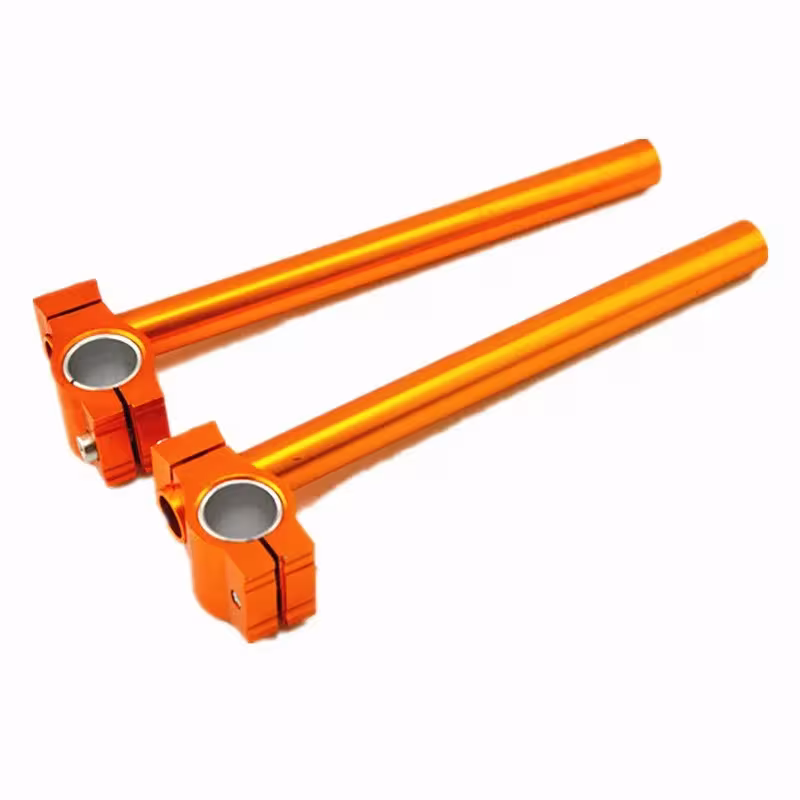 Universal adjustable CNC motorcycle clip-on handlebars