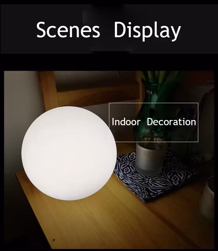 LED ball light with remote control