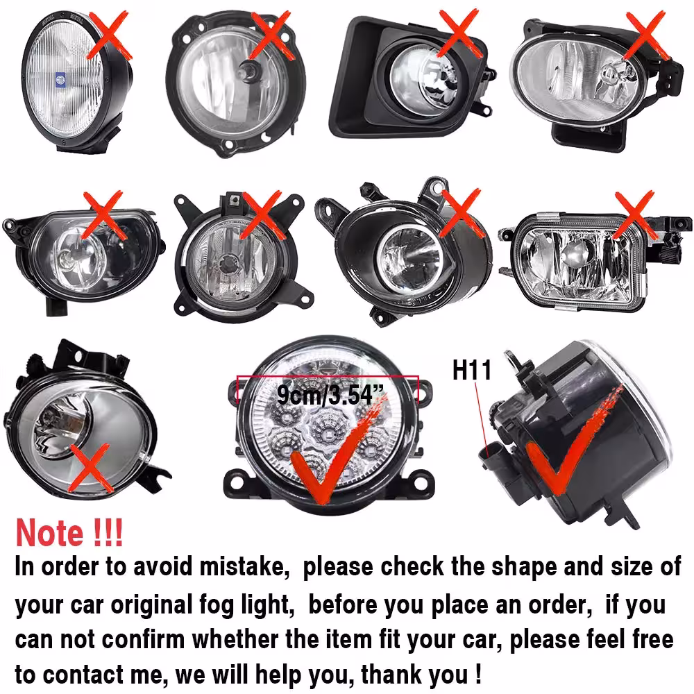 kit de luces antiniebla para coche