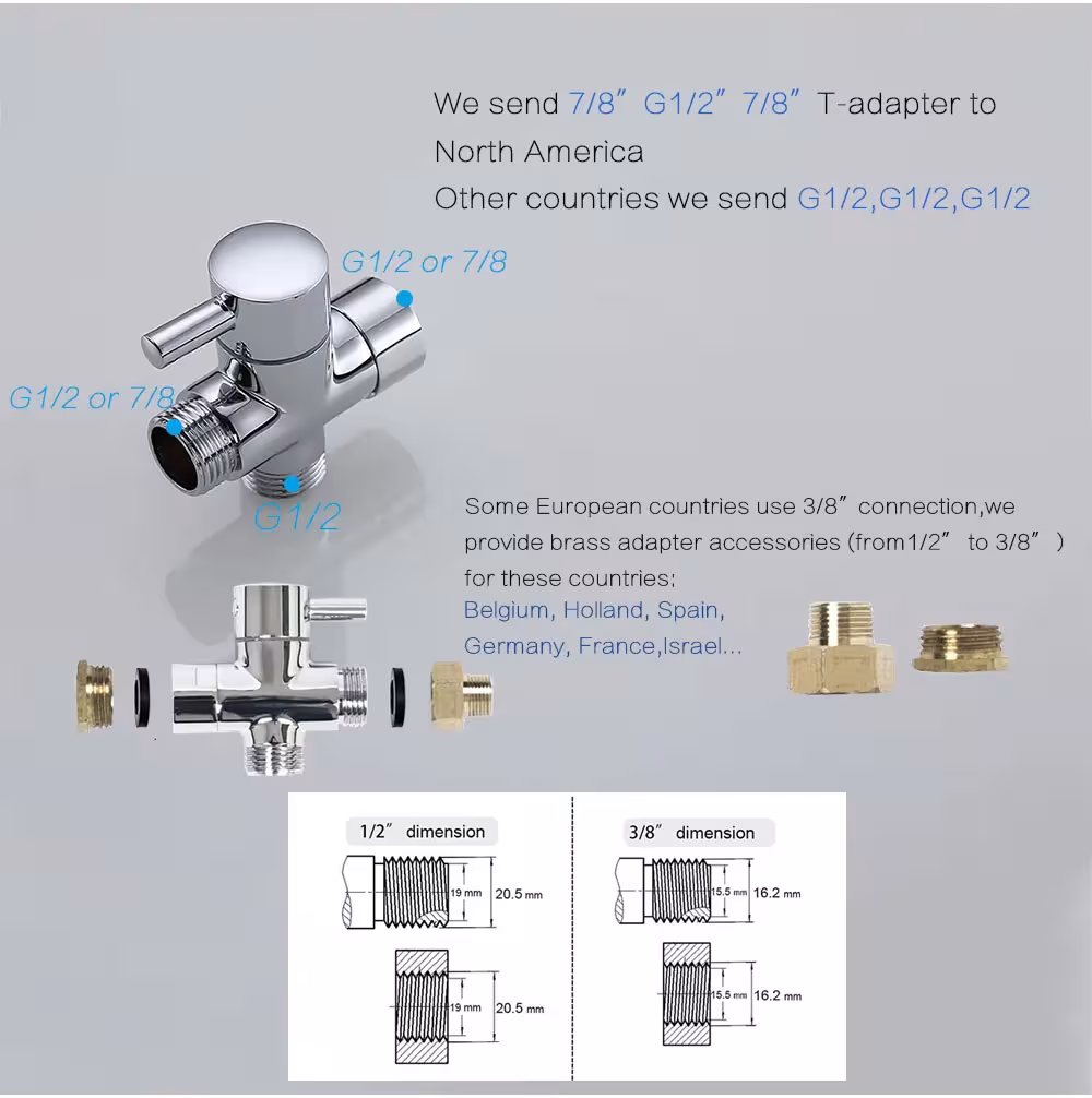 rociador bidet de acero inoxidable