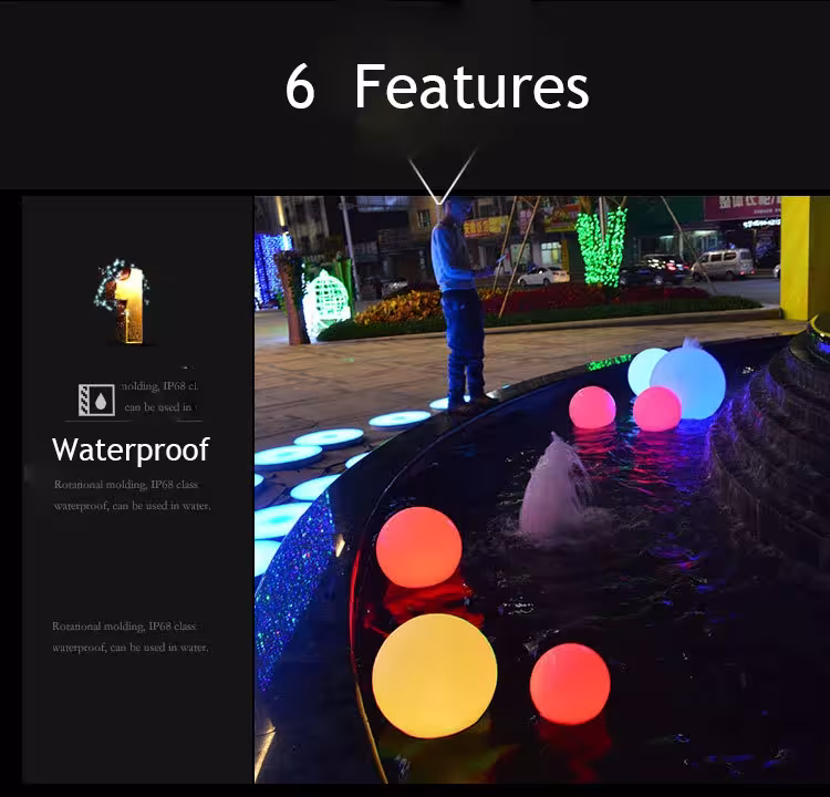 LED ball light with remote control