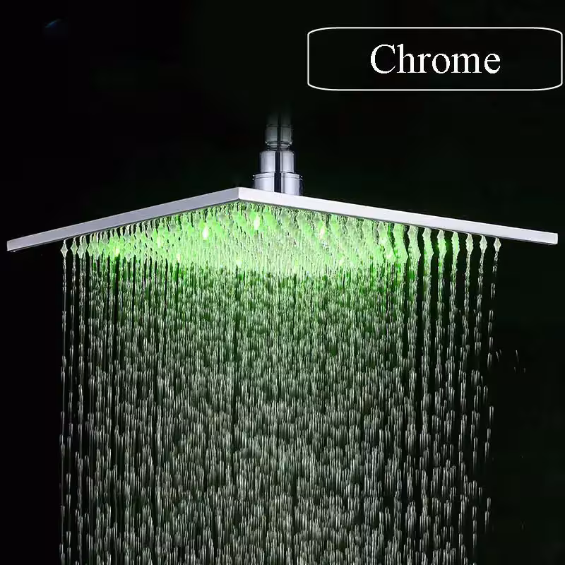 cabeza de ducha tipo lluvia LED