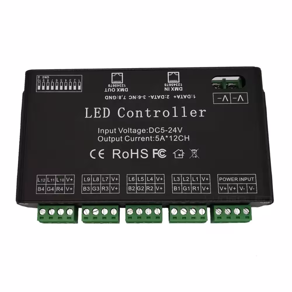 Decodificador DMX para el control LED