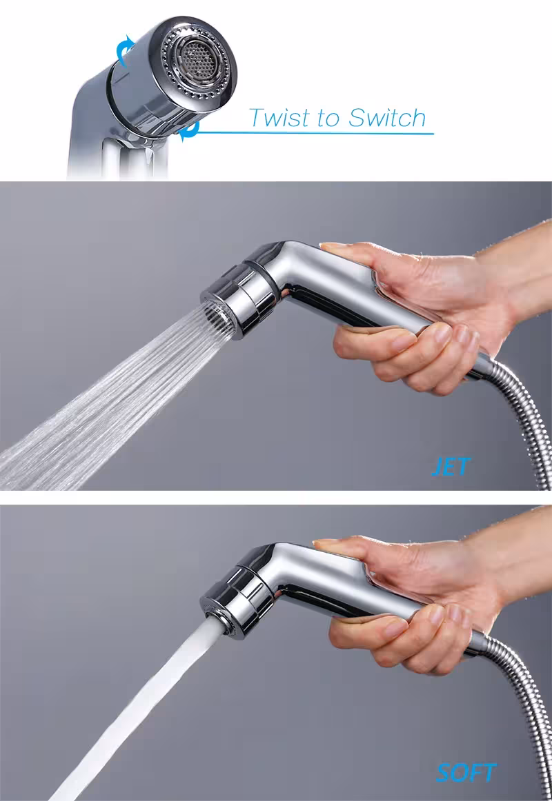 Tuyau flexible pour robinet de bidet.