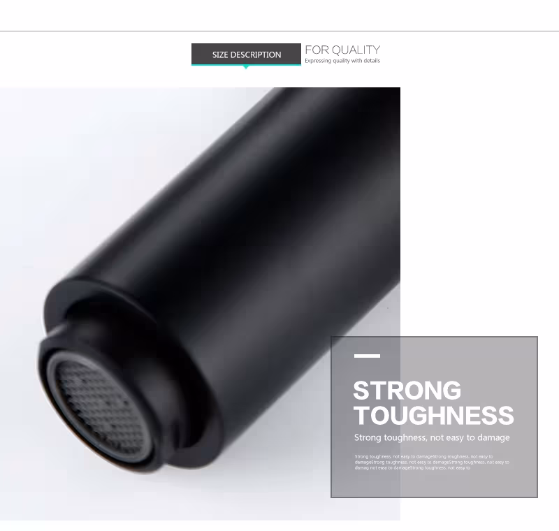 grifo de cocina negro