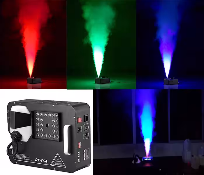 Macchina professionale di nebbia LED DMX 1500W con un'uscita verticale di 24x9W