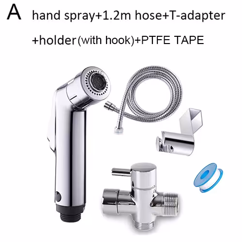 Connecteur en T pour tuyau de bidet à main double fonction