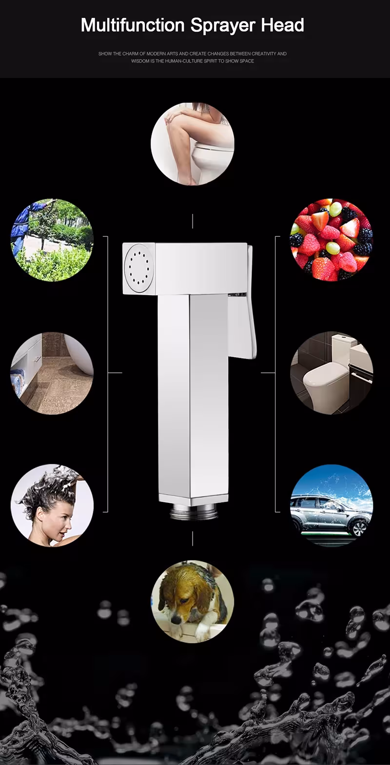 bidet éternue dans le mur