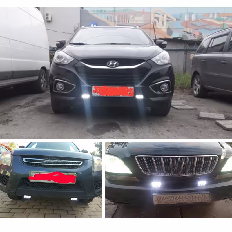 LED dienos žibintai automobiliui