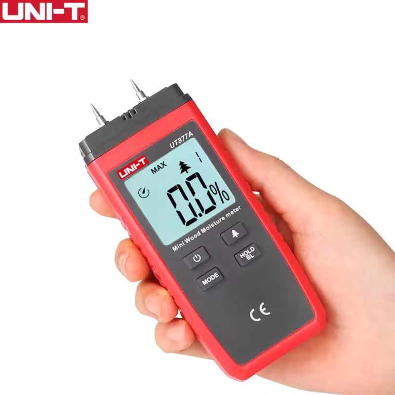 Misuratore digitale di umidità del legno UNI-T UT377A igrometro con schermo LCD