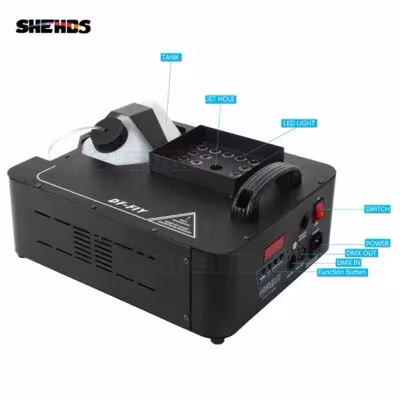 900W 1500W 3000W Rūko mašina su 24x9W RGB LED šviesos DJ įrangai