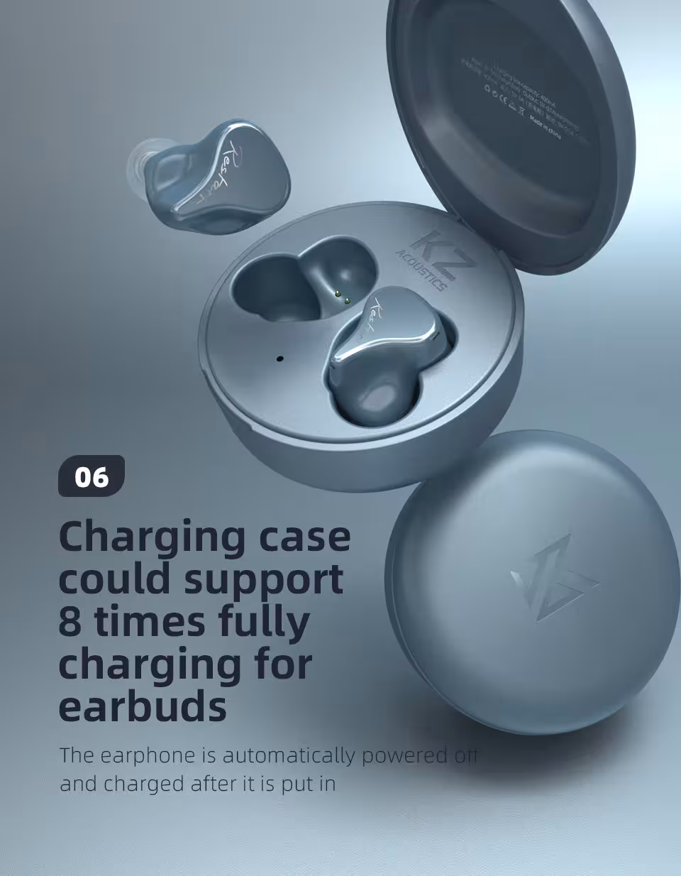auricolare senza fili Bluetooth 5.2