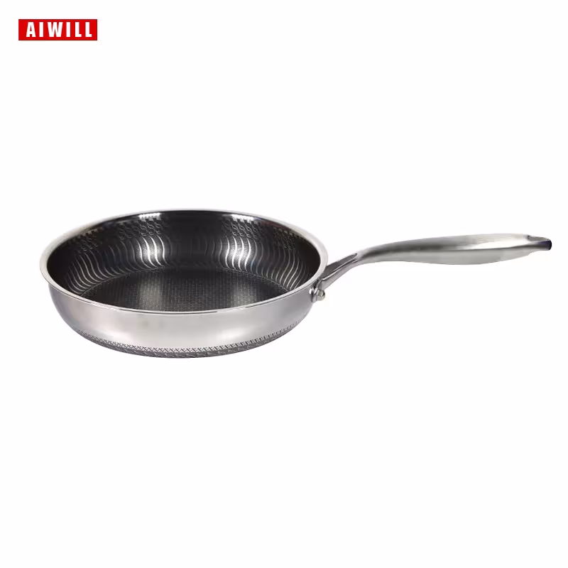 stainless steel frying pan