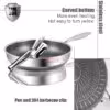 304 stainless steel pan and clip