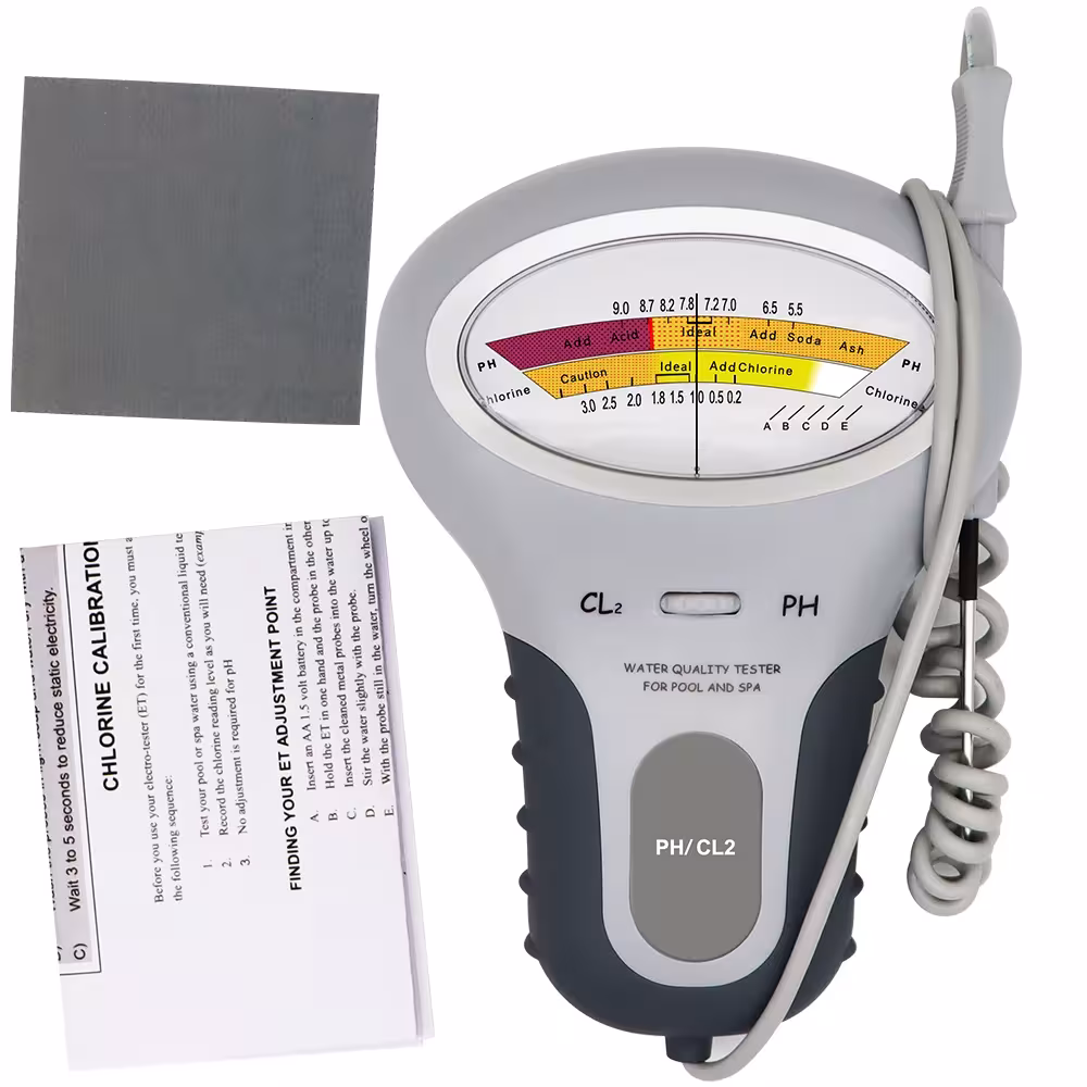 chlorine and pH measuring device