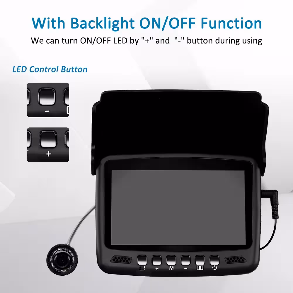 telecamera da pesca con luce LED